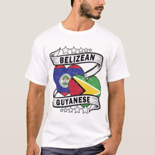 Camiseta Bandera De Guyana Y Belice