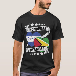 Camiseta Bandera De Guyana Y Honduras