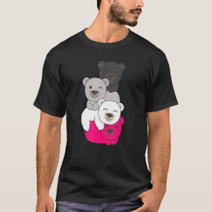 Camiseta Bandera de Gynephilia Pile Pride Lgbtq Oso Cute Gy