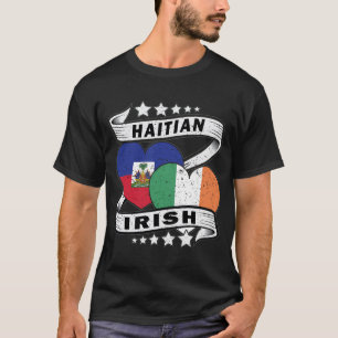Camiseta Bandera De Haití E Irlanda