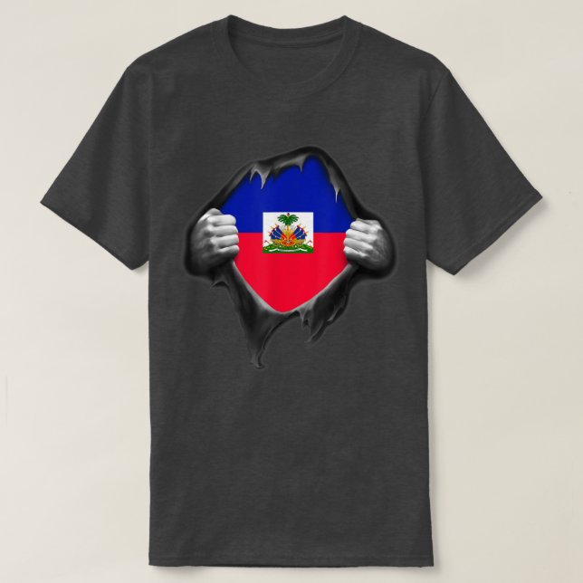 Camiseta Bandera de Haití T  (Diseño del anverso)