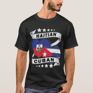 Camiseta Bandera De Haití Y Cuba