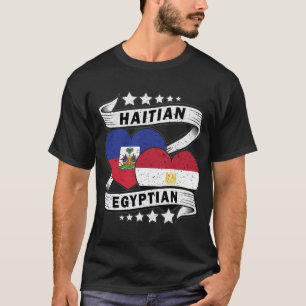 Camiseta Bandera De Haití Y Egipto