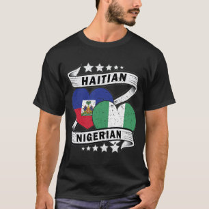 Camiseta Bandera De Haití Y Nigeria