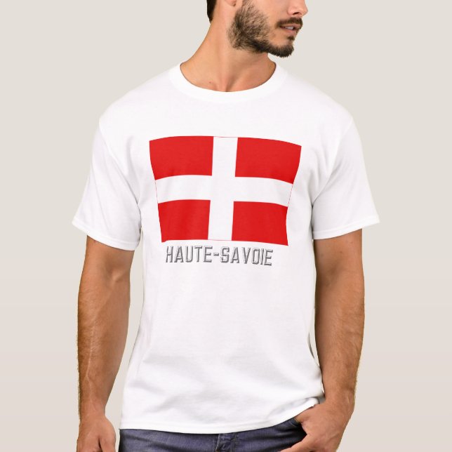 Camiseta Bandera de Haute-Saboya con nombre (Anverso)