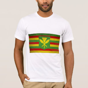 Camiseta Bandera de hawaianos nativos o maoli kanaka