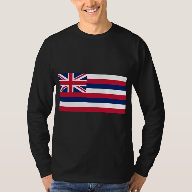 Camiseta Bandera de Hawaii (Estado de los Estados Unidos) (Anverso)