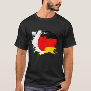 Camiseta Bandera de herencia mixta alemana y japonesa