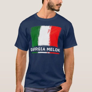 Camiseta Bandera de héroe italiano Georgia Meloni