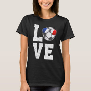 Camiseta Bandera de hinchas franceses por el fútbol de Fran