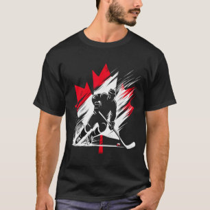Camiseta Bandera de hockey de Canadá