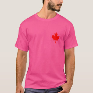 Camiseta Bandera de hoja de arce roja de Canadá Banderas ca