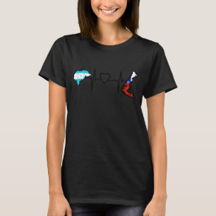 Camiseta Bandera de Honduras Chile latido de corazón hondur