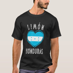 Camiseta Bandera de Honduras Corazón Ciudad de Limón