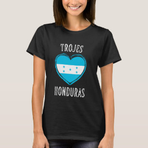 Camiseta Bandera de Honduras Corazón Ciudad Trojes