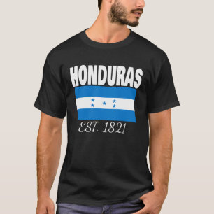 Camiseta Bandera de Honduras EST 1821 Orgullo de Patrimonio