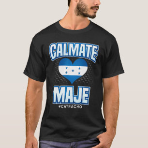 Camiseta Bandera de Honduras Orgullo Catracho Maje Que Pedo