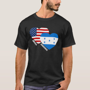 Camiseta Bandera de Honduras Vintage del Orgullo Estadounid