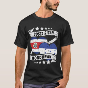 Camiseta Bandera De Honduras Y Costa Rica