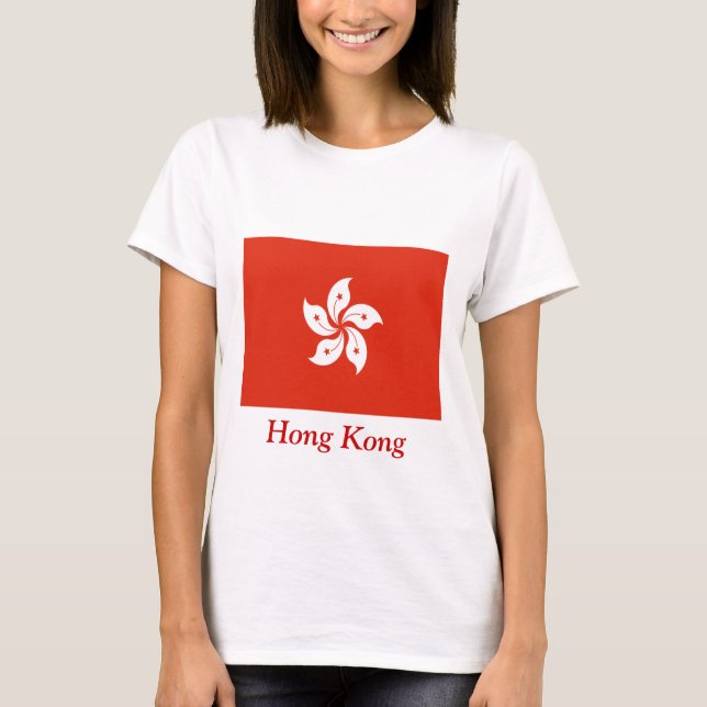 Camiseta Bandera de Hong Kong (Anverso)