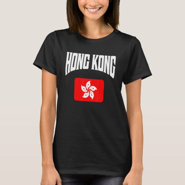 Camiseta Bandera de Hong Kong (Anverso)