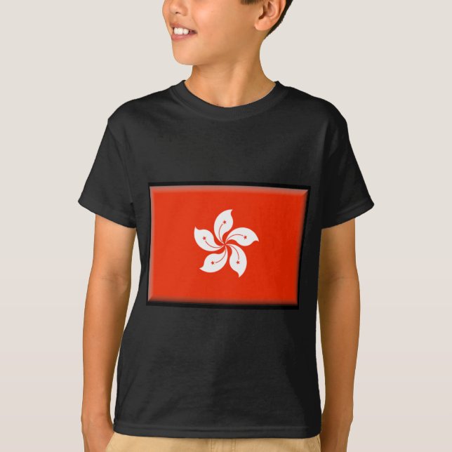 Camiseta Bandera de Hong Kong (Anverso)