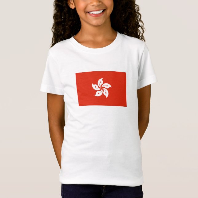 Camiseta Bandera de Hong Kong (Anverso)