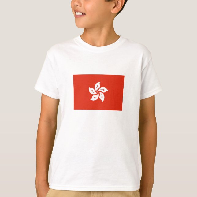 Camiseta Bandera de Hong Kong (Anverso)