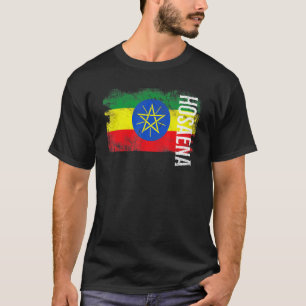 Camiseta Bandera de Hosaena Etiopía para hombres, mujeres y