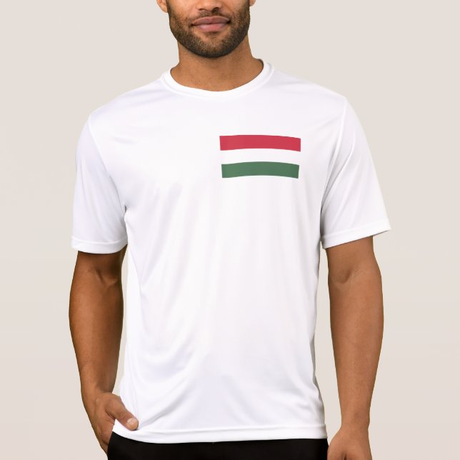 Camiseta Bandera de Hungría (Anverso)