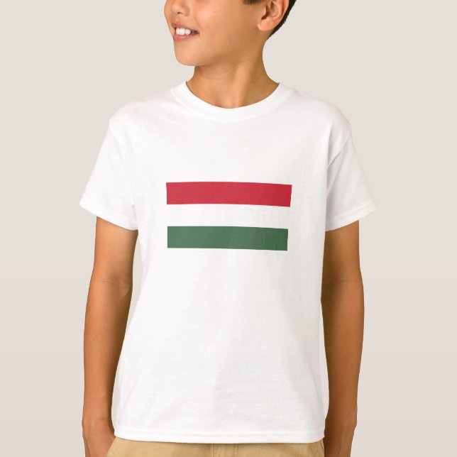 Camiseta Bandera de Hungría (Anverso)