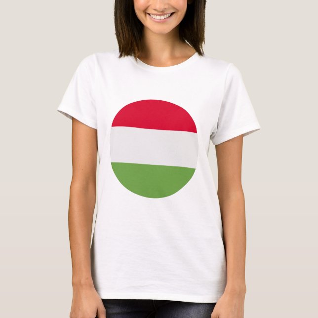 Camiseta Bandera de Hungría (Anverso)