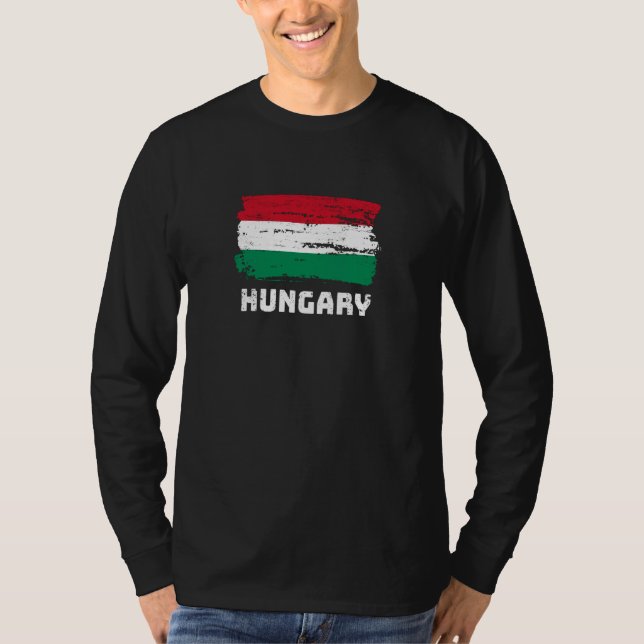Camiseta Bandera de Hungría (Anverso)