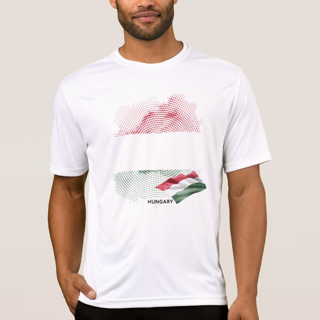Camiseta bandera de Hungría (Anverso)