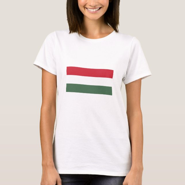 Camiseta Bandera de Hungría (Anverso)