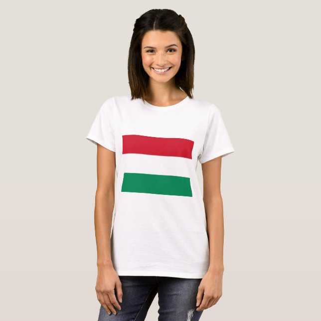 Camiseta Bandera de Hungría (Anverso completo)