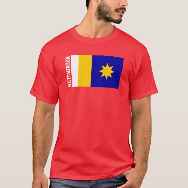 Camiseta Bandera de Hutchinson, Kansas (Anverso)