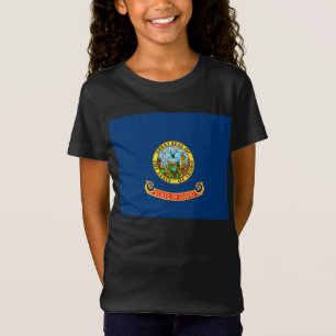 Camiseta Bandera de Idaho: el Estado Gemológico, Montaña Oc