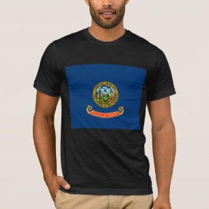 Camiseta Bandera de Idaho: el Estado Gemológico, Montañas d