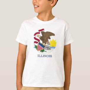 Camiseta Bandera de Illinois