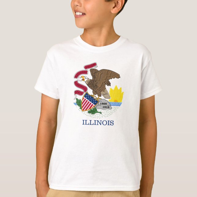 Camiseta Bandera de Illinois (Anverso)