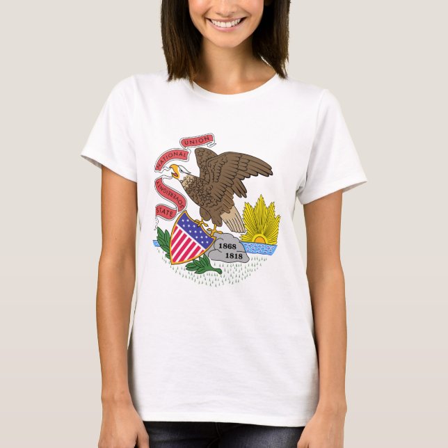 Camiseta Bandera de Illinois (Anverso)