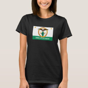Camiseta Bandera de Illinois Des Plaines