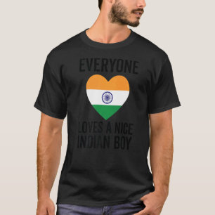 Camiseta Bandera de India a todos les gusta un buen chico i