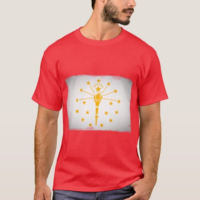Camiseta Bandera de Indiana (Anverso)
