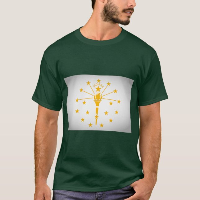 Camiseta Bandera de Indiana 2 (Anverso)