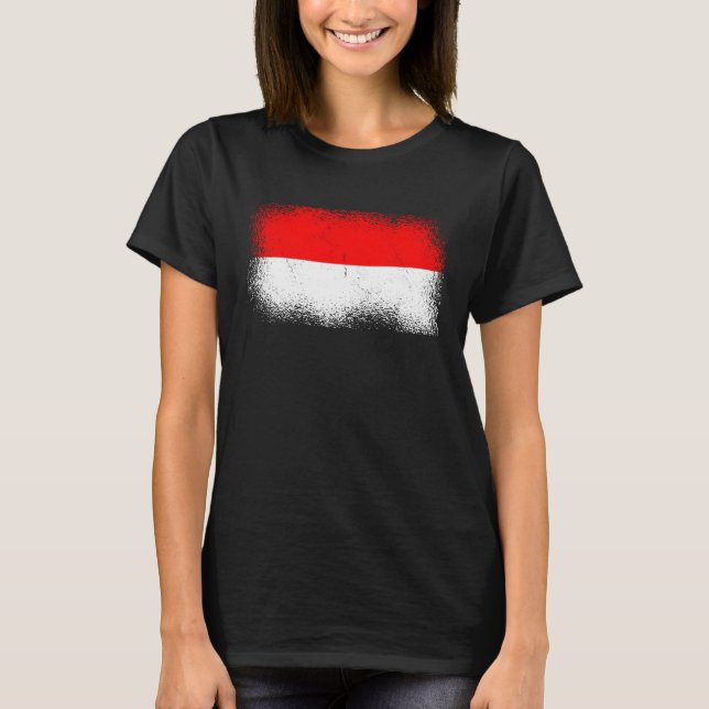 Camiseta Bandera de Indonesia (Anverso)