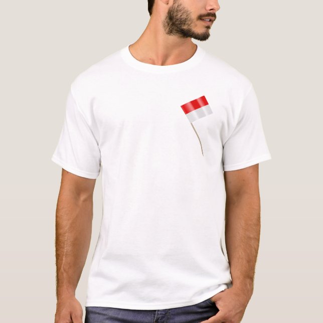 Camiseta Bandera de Indonesia (Anverso)