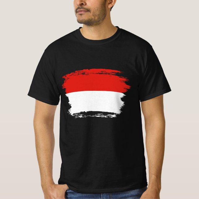 Camiseta Bandera de Indonesia (Anverso)