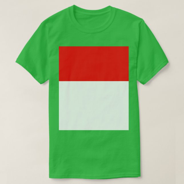 Camiseta Bandera de Indonesia (Diseño del anverso)